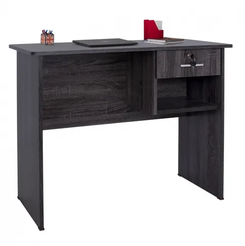 Birou din melamină HM2283.01, gri, 90x45x74.5