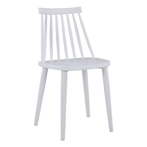 Scaun de dining HM8052.11 Vanessa, alb, cu picioare metalice albe 43x46,5x82 cm.