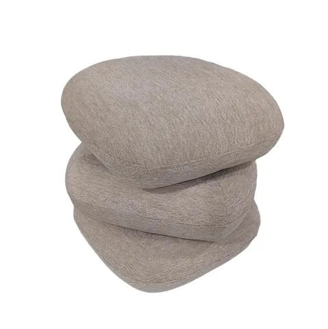 Taburet pivotant RUBICON HM18472.02 din țesătură bej 45x45x45.5Hcm.
